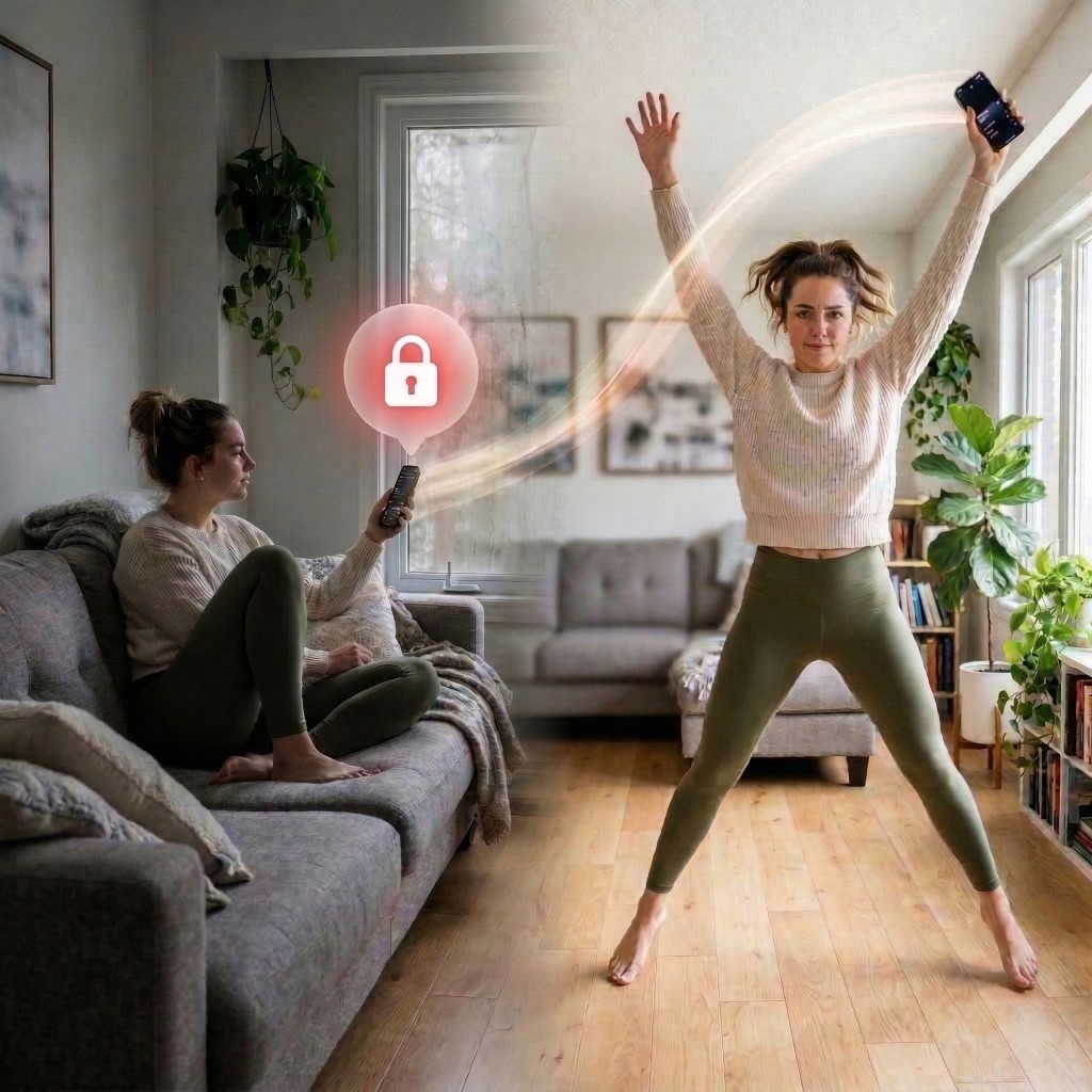 Person Starting to Exercise